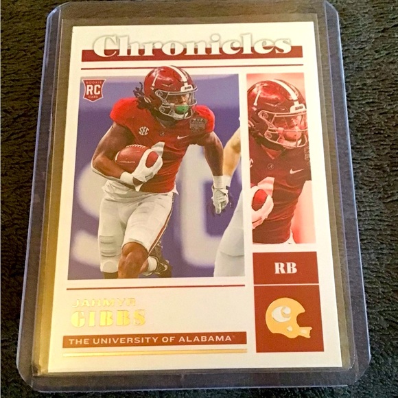 Jahmyr Gibbs RC 2023 Panini Chronicles Draft Pick Rookie Card-Detroit Li… - Picture 3 of 3